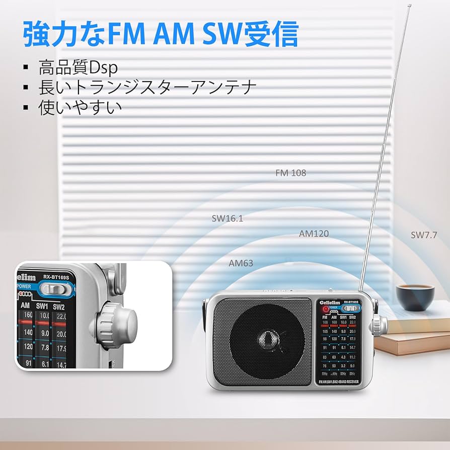 teleemiさま専用 Amazon.co.jp: Gelielim ポータブルラジオ FM/AM/SW1-2/ ワイド